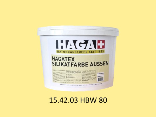 HAGATEX Silikat Mineralfarbe Außen 15.42.03 HBW 80