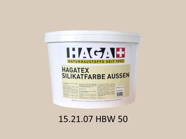 HAGATEX Silikat Mineralfarbe Außen 15.21.07 HBW 50