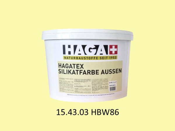 HAGATEX Silikat Mineralfarbe Außen 15.43.03 HBW 86