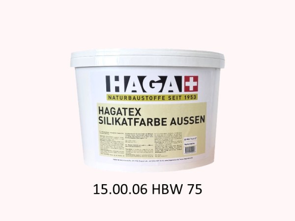 HAGATEX Silikat Mineralfarbe Außen 15.00.06 HBW 75