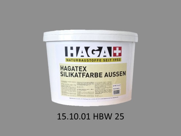 HAGATEX Silikat Mineralfarbe Außen 15.10.01 HBW 25