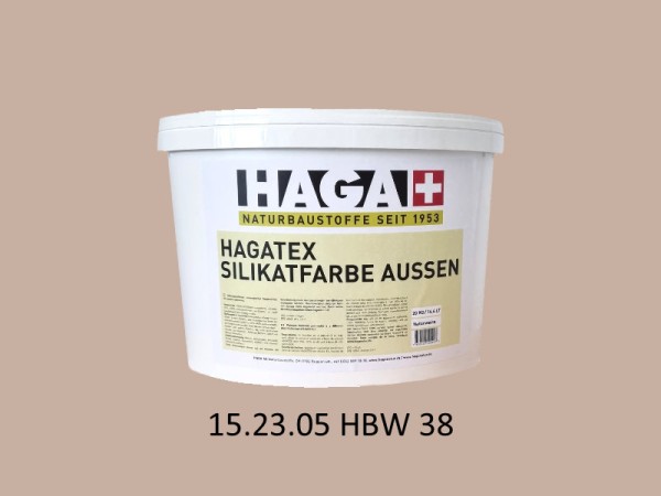 HAGATEX Silikat Mineralfarbe Außen 15.23.05 HBW 38
