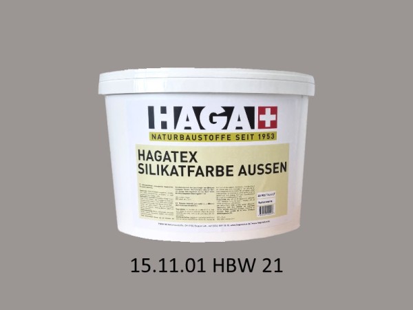 HAGATEX Silikat Mineralfarbe Außen 15.11.01 HBW 21