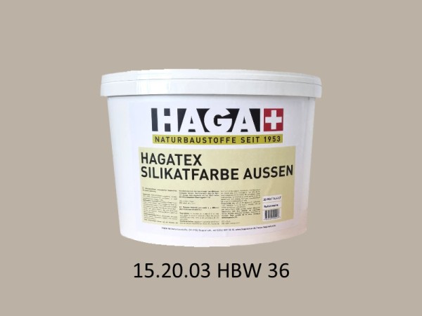 HAGATEX Silikat Mineralfarbe Außen 15.20.03 HBW 36