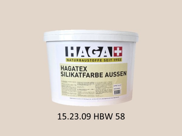 HAGATEX Silikat Mineralfarbe Außen 15.23.09 HBW 58