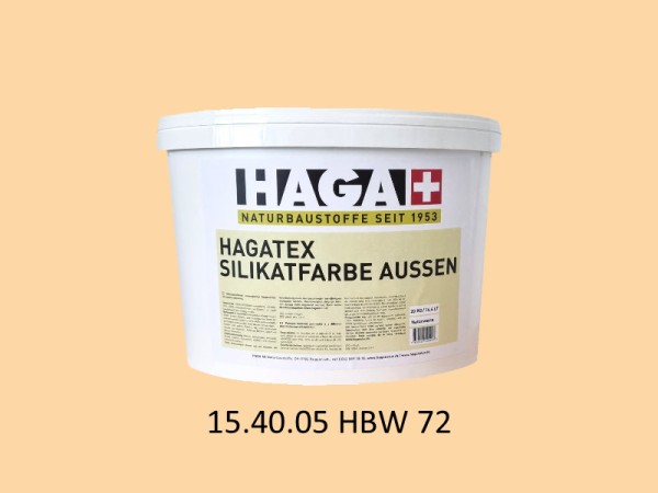 HAGATEX Silikat Mineralfarbe Außen 15.40.05 HBW 72