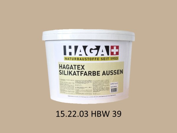 HAGATEX Silikat Mineralfarbe Außen 15.22.03 HBW 39