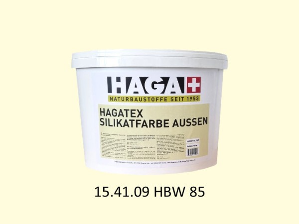 HAGATEX Silikat Mineralfarbe Außen 15.41.09 HBW 85
