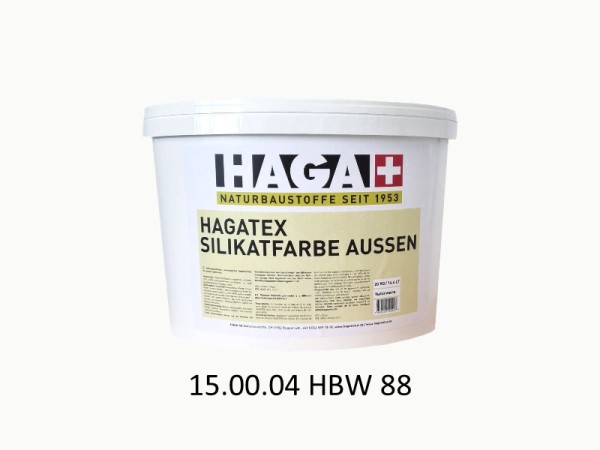 HAGATEX Silikat Mineralfarbe Außen 15.00.04 HBW 88