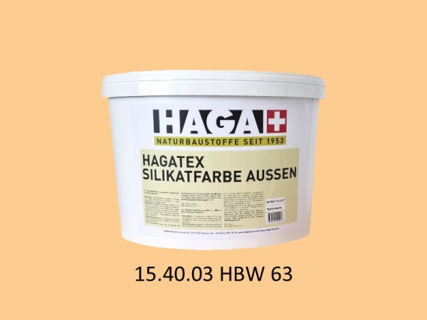 HAGATEX Silikat Mineralfarbe Außen 15.40.03 HBW 63