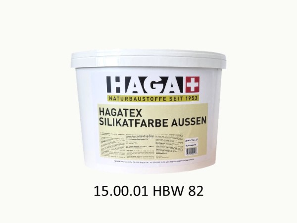 HAGATEX Silikat Mineralfarbe Außen 15.00.01 HBW 82