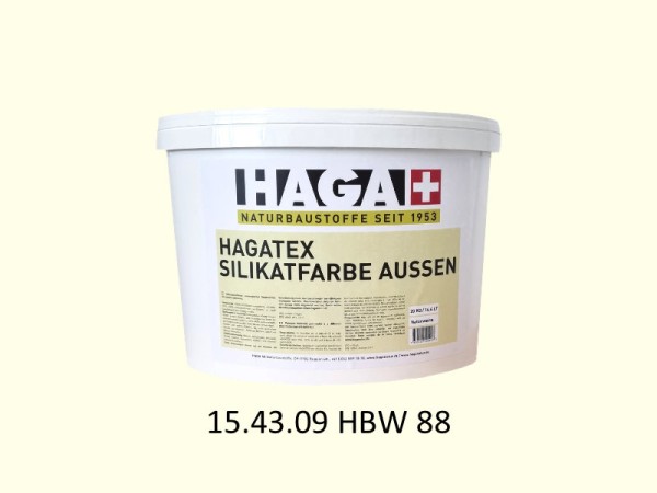 HAGATEX Silikat Mineralfarbe Außen 15.43.09 HBW 88