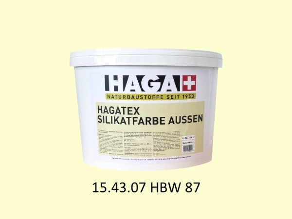 HAGATEX Silikat Mineralfarbe Außen 15.43.07 HBW 87