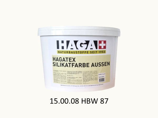 HAGATEX Silikat Mineralfarbe Außen 15.00.08 HBW 87