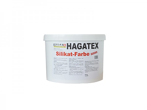 HAGATEX Silikat Mineralfarbe für außen weiß