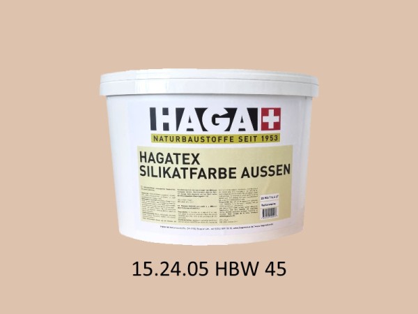 HAGATEX Silikat Mineralfarbe Außen 15.24.05 HBW 45