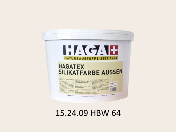 HAGATEX Silikat Mineralfarbe Außen 15.24.09 HBW 64