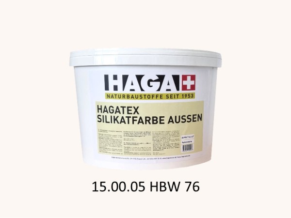 HAGATEX Silikat Mineralfarbe Außen 15.00.05 HBW 76