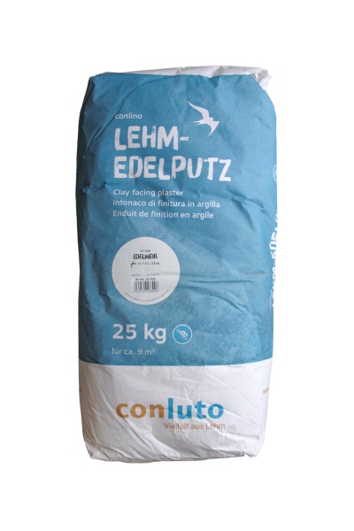 Conluto Lehm Edelputz 25kg Sack Edelweiß