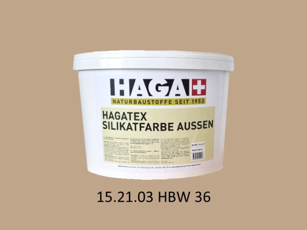 HAGATEX Silikat Mineralfarbe Außen 15.21.03 HBW 36