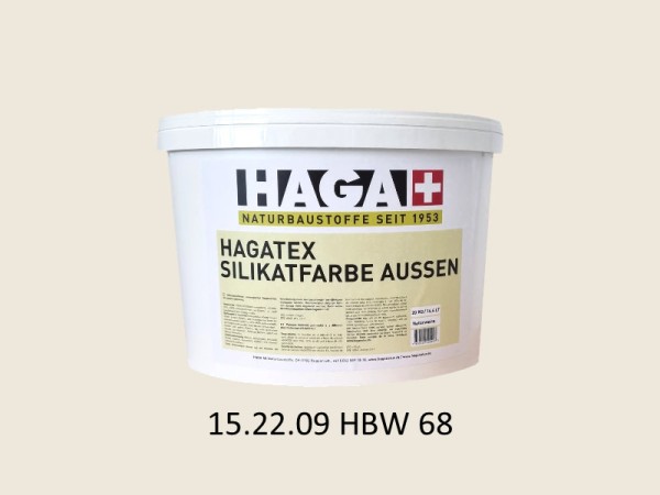 HAGATEX Silikat Mineralfarbe Außen 15.22.09 HBW 68