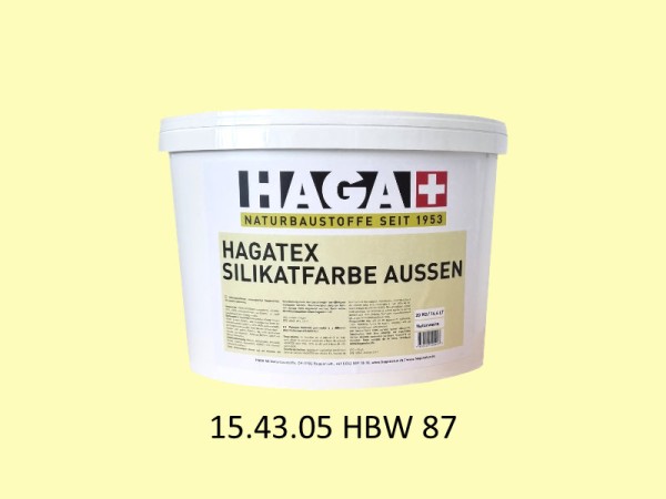 HAGATEX Silikat Mineralfarbe Außen 15.43.05 HBW 87