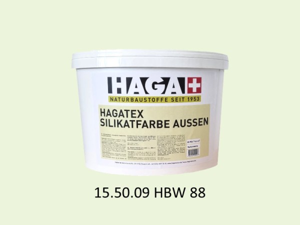 HAGATEX Silikat Mineralfarbe Außen 15.50.09 HBW 88