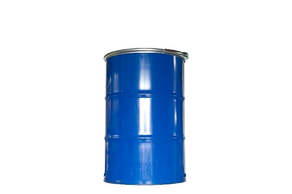 210 Liter Metalldeckelfass blau mit Deckel gereinigt